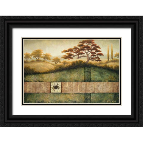 Sun Valley I Black Ornate Wood Framed Art Print with Double Matting by Marcon, Michael