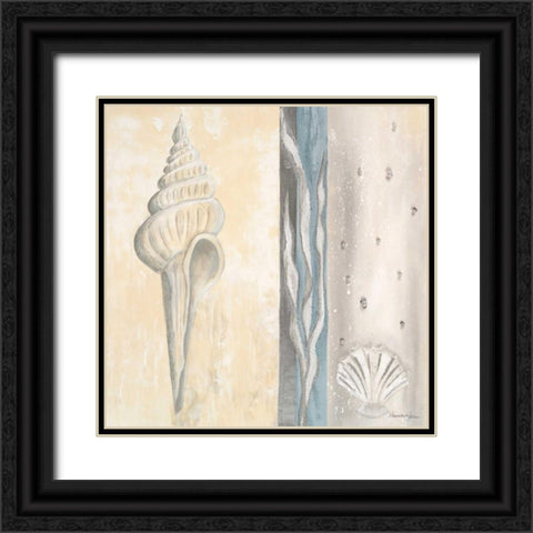 Calming Sea I Black Ornate Wood Framed Art Print with Double Matting by Hakimipour-Ritter