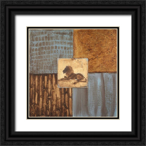 Textures of Africa I Black Ornate Wood Framed Art Print with Double Matting by Hakimipour-Ritter