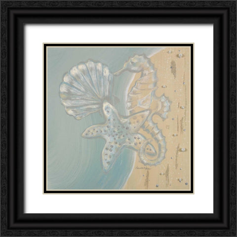 Pearl Beach II Black Ornate Wood Framed Art Print with Double Matting by Hakimipour-Ritter