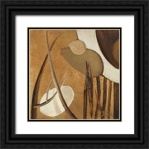Mini Eco-Chic II Black Ornate Wood Framed Art Print with Double Matting by Pinto, Patricia