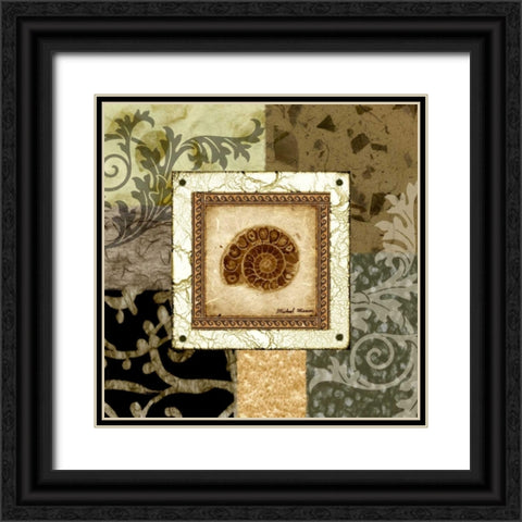 Nautilus I Black Ornate Wood Framed Art Print with Double Matting by Marcon, Michael