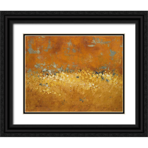 Flower Fields I Black Ornate Wood Framed Art Print with Double Matting by Loreth, Lanie