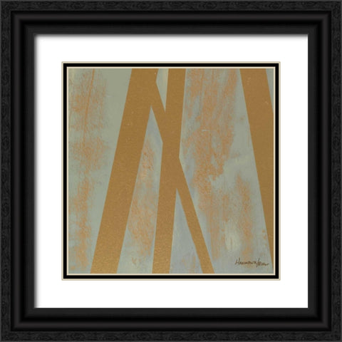Golden Angle II Black Ornate Wood Framed Art Print with Double Matting by Hakimipour-Ritter