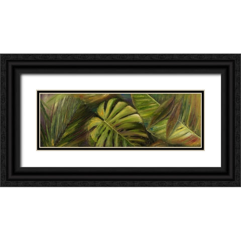 Green for Ever II Black Ornate Wood Framed Art Print with Double Matting by Pinto, Patricia