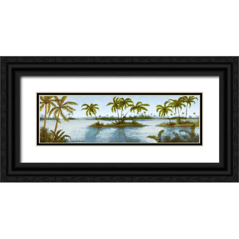 Cool Tropics II Black Ornate Wood Framed Art Print with Double Matting by Marcon, Michael