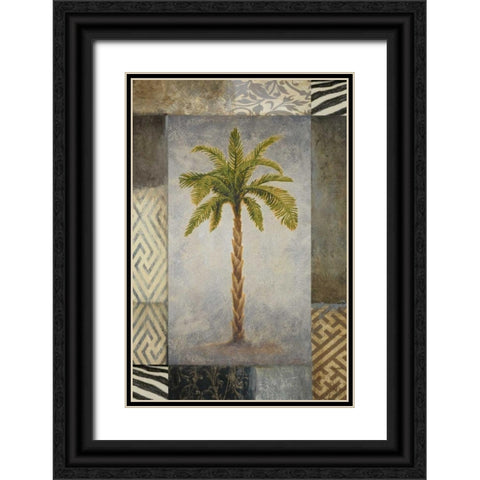 Sun Palm I Black Ornate Wood Framed Art Print with Double Matting by Marcon, Michael