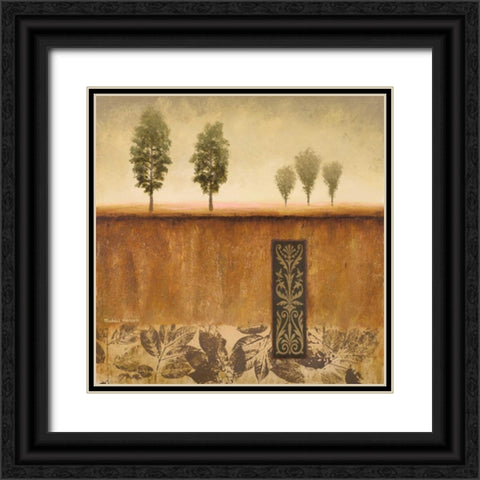 Fairhaven II Black Ornate Wood Framed Art Print with Double Matting by Marcon, Michael