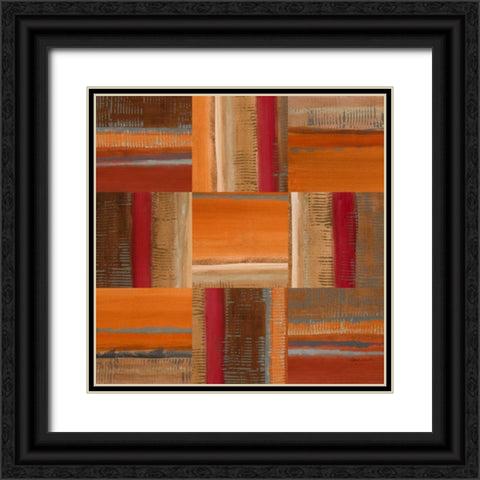 Solar Patch I Black Ornate Wood Framed Art Print with Double Matting by Loreth, Lanie