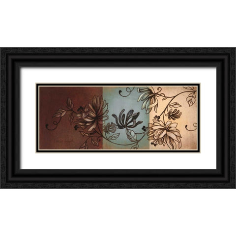 Translucent Garden - With Teal II Black Ornate Wood Framed Art Print with Double Matting by Loreth, Lanie