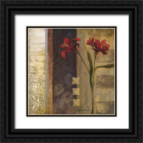 Elegance I Black Ornate Wood Framed Art Print with Double Matting by Marcon, Michael