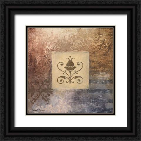 Decorative Study II Black Ornate Wood Framed Art Print with Double Matting by Marcon, Michael