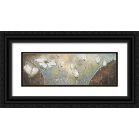 Magic Garden I Black Ornate Wood Framed Art Print with Double Matting by Pinto, Patricia