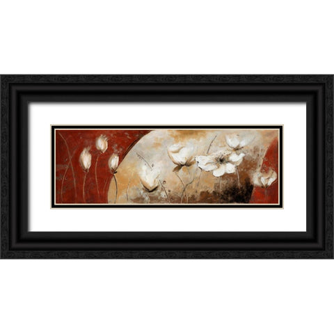Red Magic Garden II Black Ornate Wood Framed Art Print with Double Matting by Pinto, Patricia