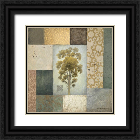 Dezo Tree I Black Ornate Wood Framed Art Print with Double Matting by Marcon, Michael