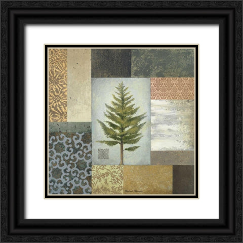 Dezo Tree II Black Ornate Wood Framed Art Print with Double Matting by Marcon, Michael