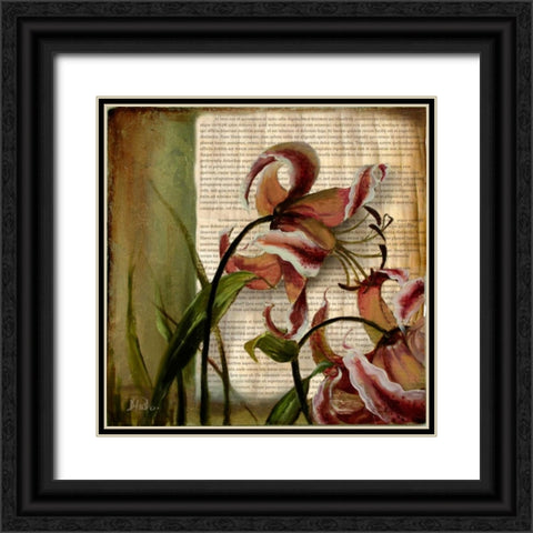 Vintage Studio II Black Ornate Wood Framed Art Print with Double Matting by Pinto, Patricia