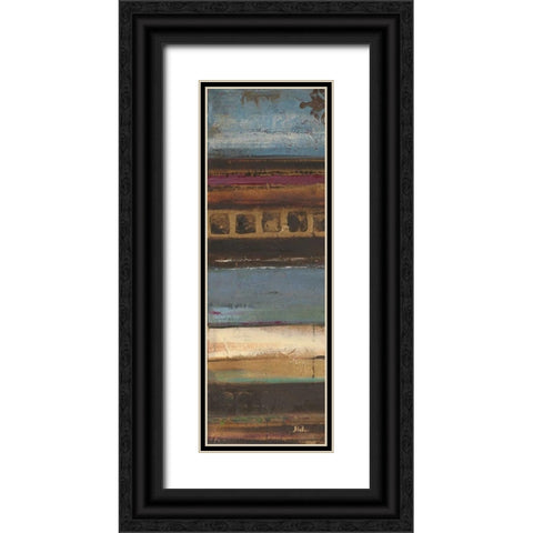 Blue Eclectic II Black Ornate Wood Framed Art Print with Double Matting by Pinto, Patricia