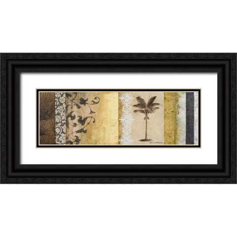 Decorative Palm I Black Ornate Wood Framed Art Print with Double Matting by Marcon, Michael