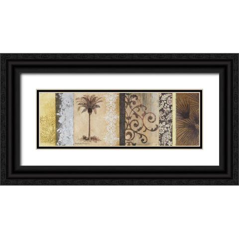 Decorative Palm II Black Ornate Wood Framed Art Print with Double Matting by Marcon, Michael