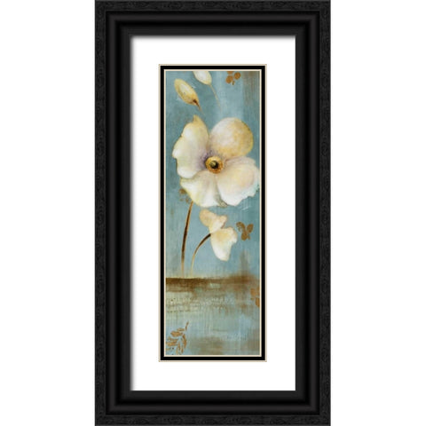 Late Summer Poppies Black Ornate Wood Framed Art Print with Double Matting by Loreth, Lanie