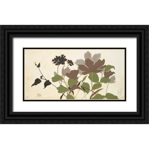 Spring Shadows II Black Ornate Wood Framed Art Print with Double Matting by Pinto, Patricia