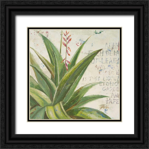Aloe II Black Ornate Wood Framed Art Print with Double Matting by Pinto, Patricia