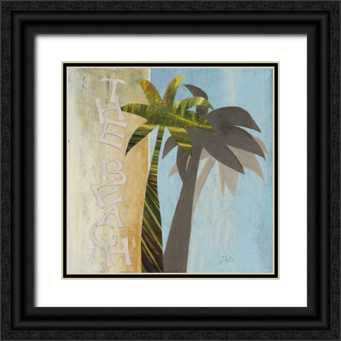 The Beach Black Ornate Wood Framed Art Print with Double Matting by Pinto, Patricia