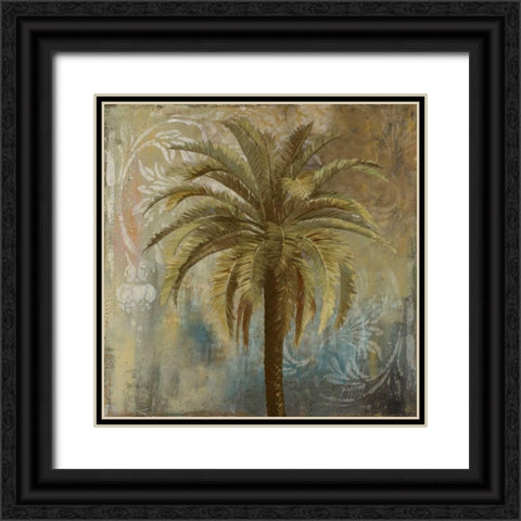 Spring Palm I Black Ornate Wood Framed Art Print with Double Matting by Pinto, Patricia