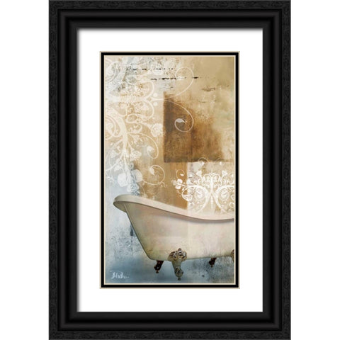 Bathroom and Ornaments I Black Ornate Wood Framed Art Print with Double Matting by Pinto, Patricia