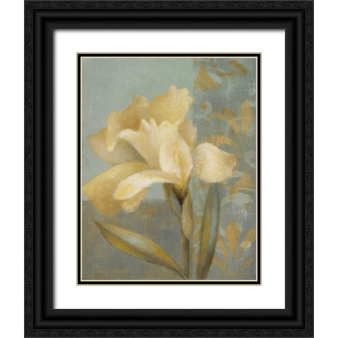 Teal Radiance II Black Ornate Wood Framed Art Print with Double Matting by Loreth, Lanie