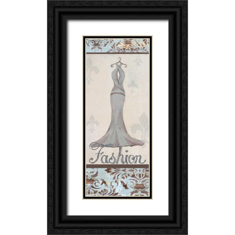 Fashion Black Ornate Wood Framed Art Print with Double Matting by Hakimipour-Ritter