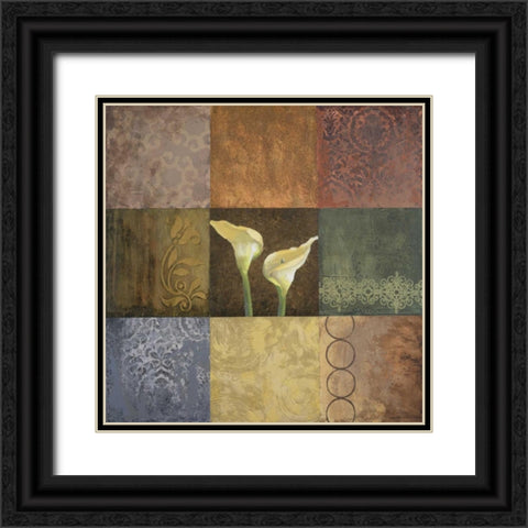 Lily Expression II Black Ornate Wood Framed Art Print with Double Matting by Marcon, Michael