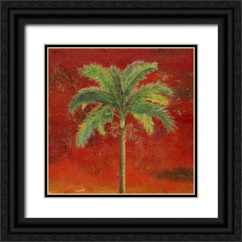 La Palma on Red II Black Ornate Wood Framed Art Print with Double Matting by Pinto, Patricia