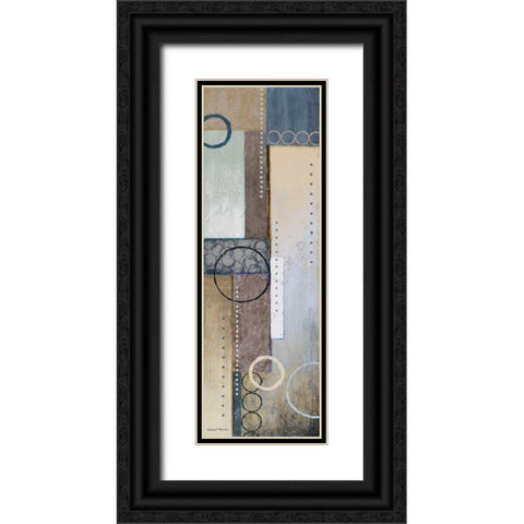 Colors of Rain II Black Ornate Wood Framed Art Print with Double Matting by Marcon, Michael