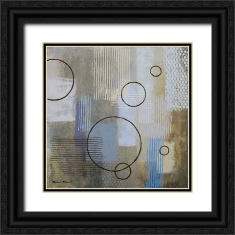 Rain Abstract II Black Ornate Wood Framed Art Print with Double Matting by Marcon, Michael