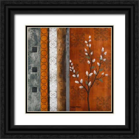 Willow Stems II Black Ornate Wood Framed Art Print with Double Matting by Marcon, Michael