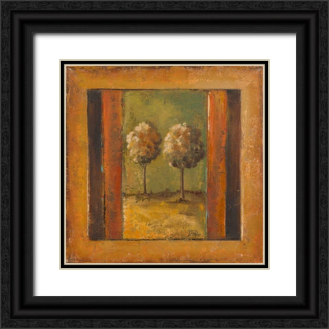 Lonely Trees III Black Ornate Wood Framed Art Print with Double Matting by Pinto, Patricia