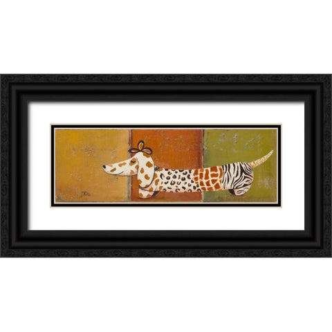 Fashion Puppy I Black Ornate Wood Framed Art Print with Double Matting by Pinto, Patricia