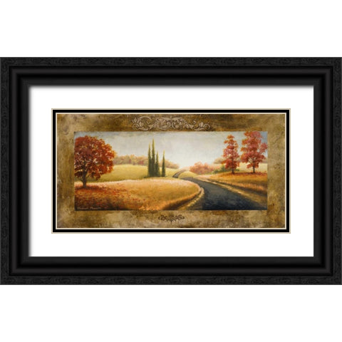 A Place of Passing Time II Black Ornate Wood Framed Art Print with Double Matting by Marcon, Michael