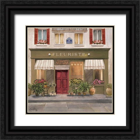 French Store II Black Ornate Wood Framed Art Print with Double Matting by Medley, Elizabeth