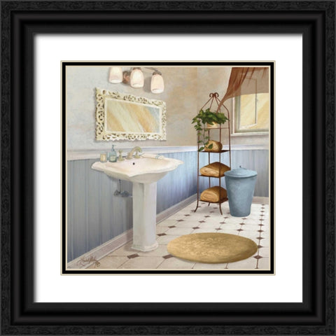 Sundance Bath II Black Ornate Wood Framed Art Print with Double Matting by Medley, Elizabeth