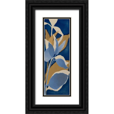 Sur Indigo I Black Ornate Wood Framed Art Print with Double Matting by Loreth, Lanie