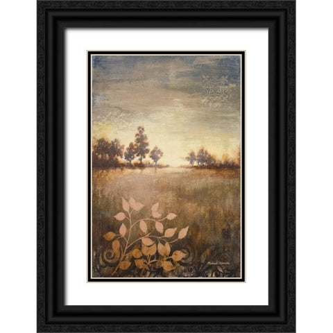 Distant Light Black Ornate Wood Framed Art Print with Double Matting by Marcon, Michael