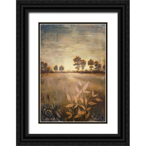 Distant Season Black Ornate Wood Framed Art Print with Double Matting by Marcon, Michael