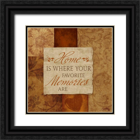 Favorite Memories Black Ornate Wood Framed Art Print with Double Matting by Medley, Elizabeth