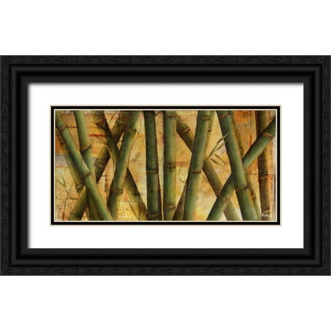 Bamboo Forest I Black Ornate Wood Framed Art Print with Double Matting by Pinto, Patricia