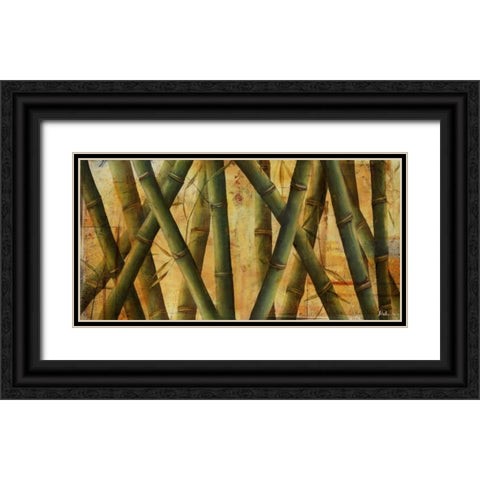 Bamboo Forest II Black Ornate Wood Framed Art Print with Double Matting by Pinto, Patricia