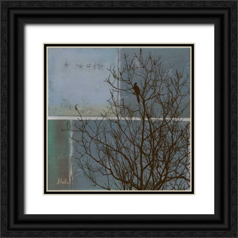 Full Moon I Black Ornate Wood Framed Art Print with Double Matting by Pinto, Patricia