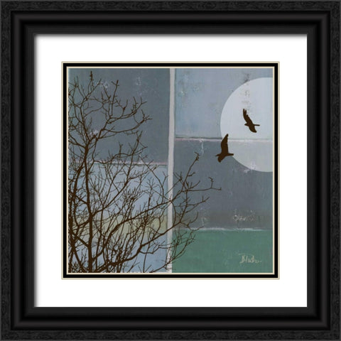 Full Moon II Black Ornate Wood Framed Art Print with Double Matting by Pinto, Patricia